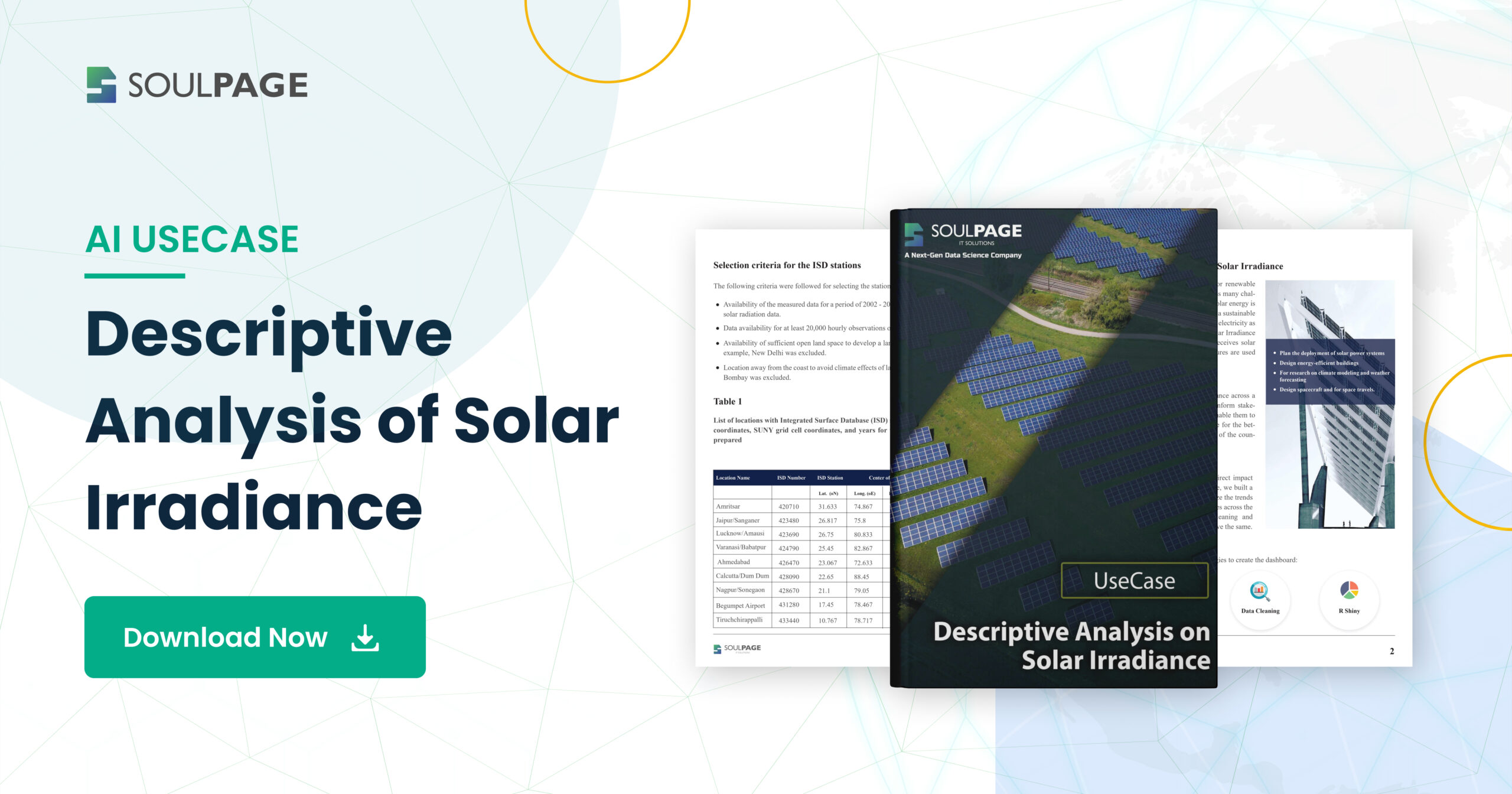 Descriptive Analytics on Solar Energy- Use case